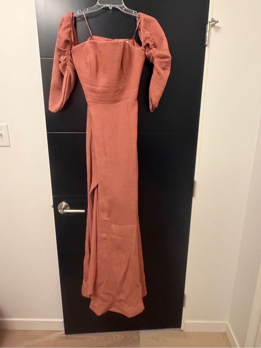 C/MEO Collective Terracotta Long Sleeve Maxi Dress